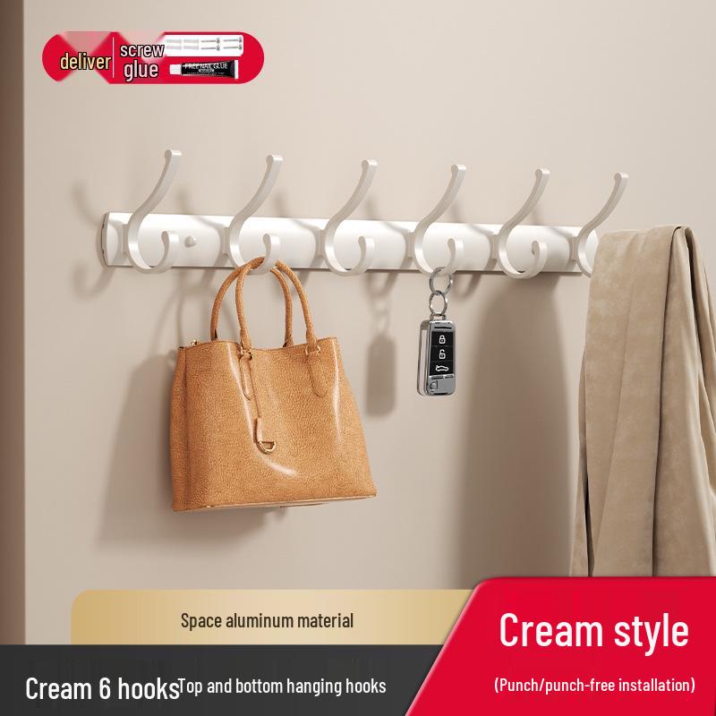 No-Drill Wall-Mounted Strong Entryway Coat & Hat Hook Rack