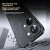 OnePlus ACE2V Phone Case, 1+ ACE2v Protective Cover, Shockproof, Full Lens Protection, Soft, Simple Luxury Silicone Outer Case,n, Leather Cover, Black