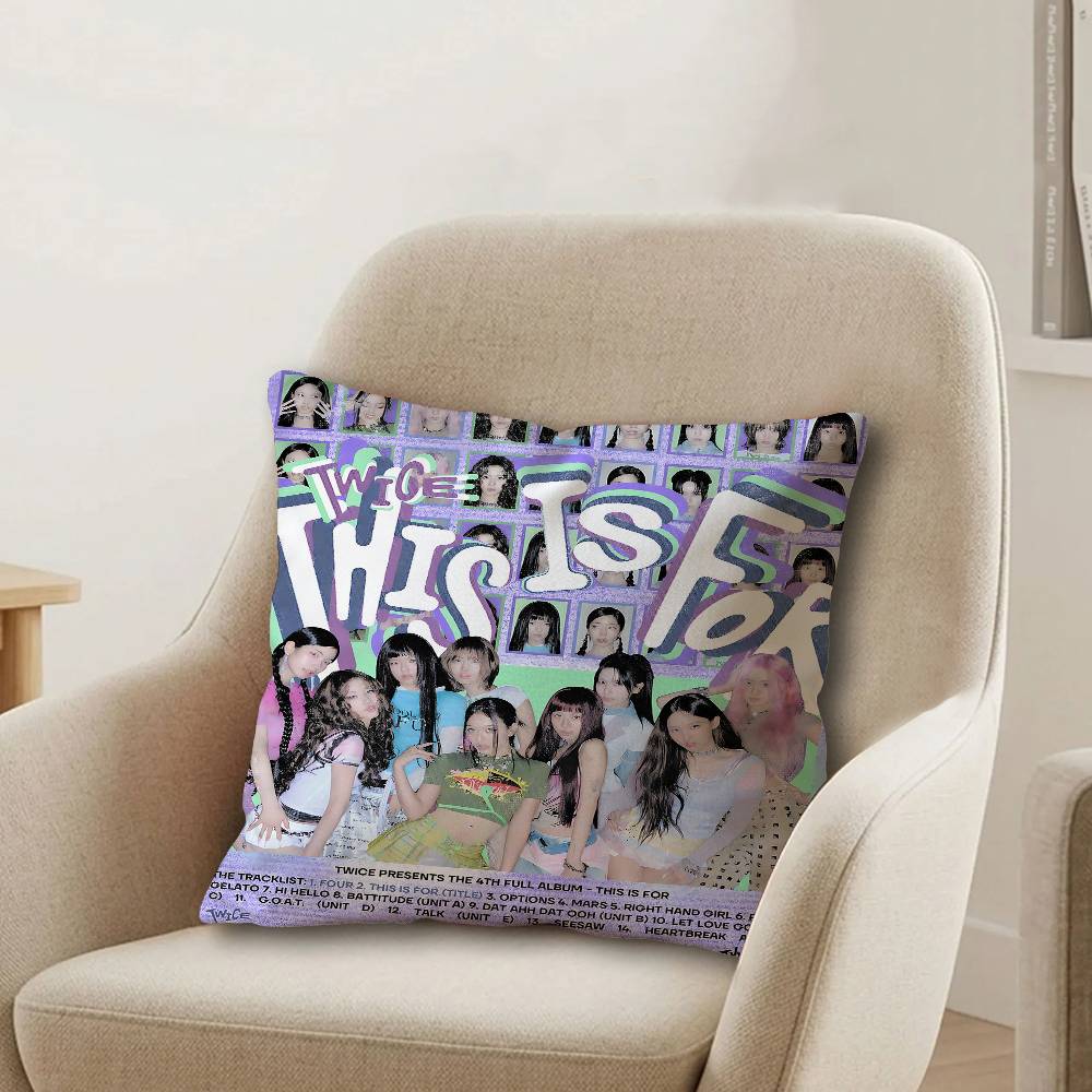 kpop ttwice cm Cushion Cover Pillow Cover Decor Pillowcase Home Pillowcase for Couch Pillow
