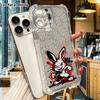 Phone Case: 2D Flat, Suitable for iPhone 18 17 16 15 14 13 Pro, Transparent Corner Protection Case, Boxing Rabbit, Christmas and Halloween Gifts
