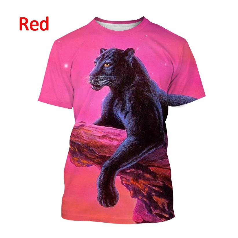 Купить Новая дышащая футболка с короткими рукавами и пантерой джунглей ...