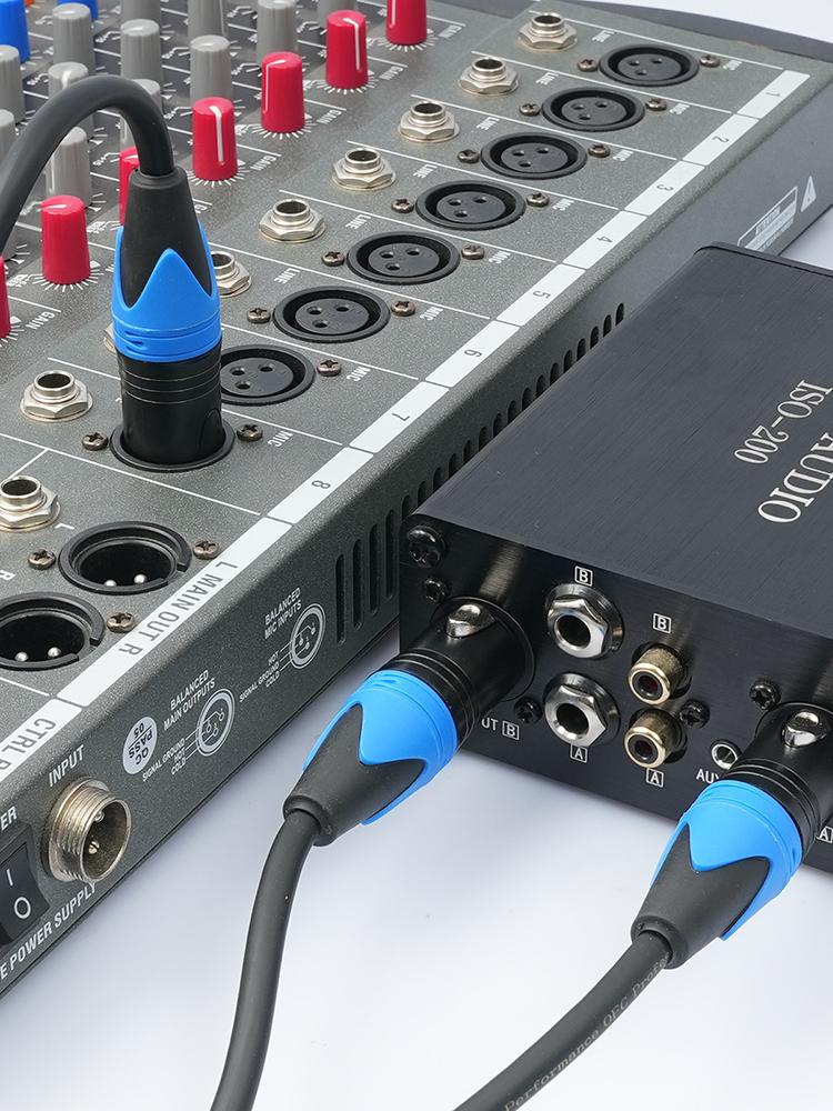 50cm 1 XLR Female To 2 XLR Male XLR Y Splitter Cable XLR Female To Dual XLR Male Y Splitter Mic Cable Microphone Splitter Cord