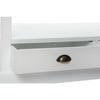 Table basse - style romantique - bois blanc - 108 cm