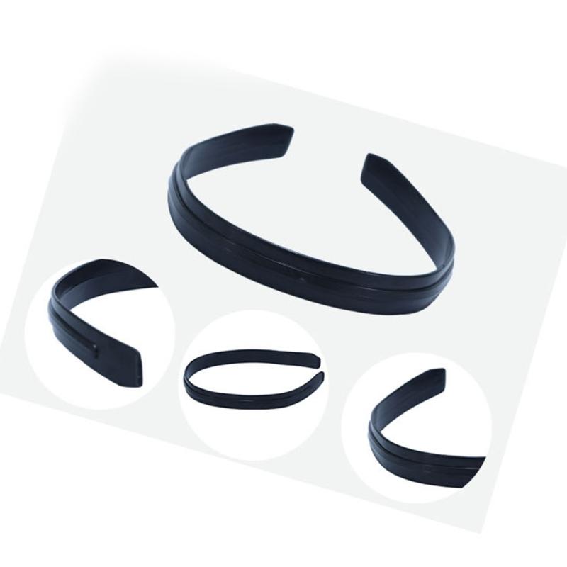 Glatte Kunststoff-Haarband-Basis für Damen DIY Basteln Leerer Breiter Kunststoffrahmen Haarband