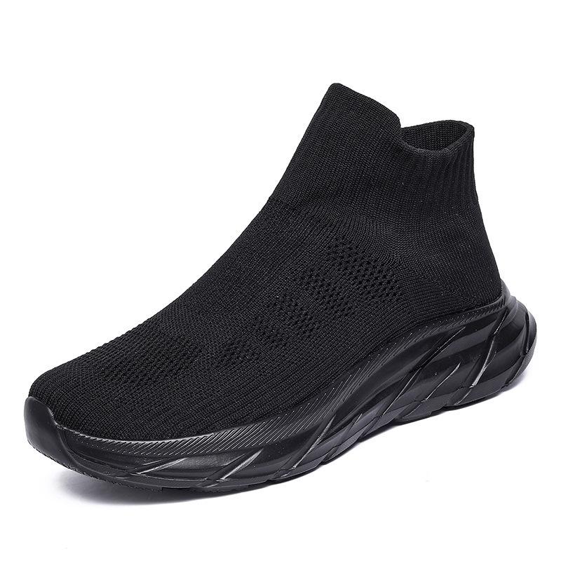 Damenschuhe 2024 neue lässige Sportschuhe Laufschuhe mit weicher Sohle Lazy Shoes Koreanische Version Trend Flying Weaving Ein-Pedal-Paarschuhe