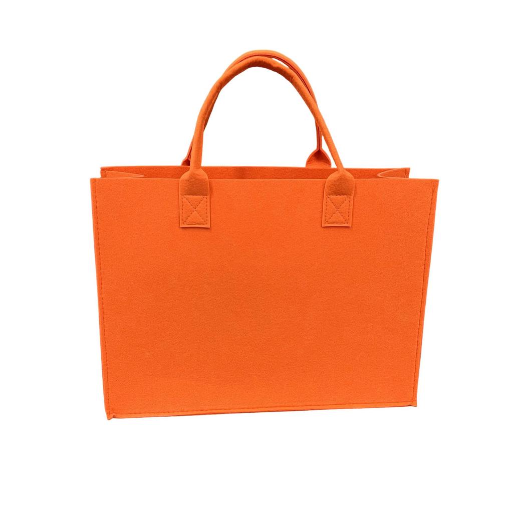 Letter Print Felt Tote Bag - Fashionable Handbag for Promotion and Shopping