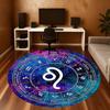 1pc Astrology Zodiac Round Chair Mat Area Rug - Non-Slip, Floor Mat for Office, Bedroom, and Indoor Decor C1125405