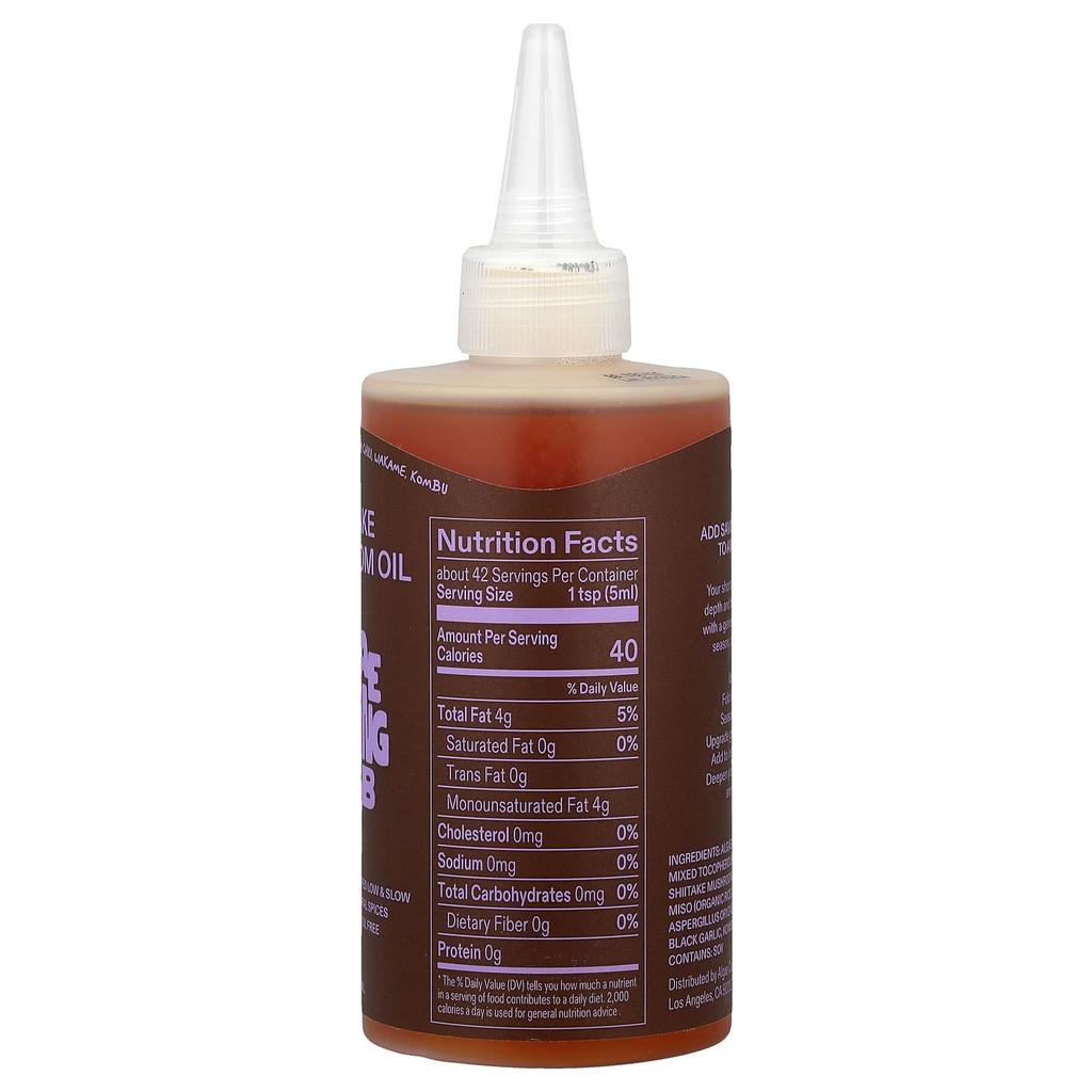 Club di Cucina delle Alghe, Olio di Funghi Shiitake, 207 ml (7 fl oz)