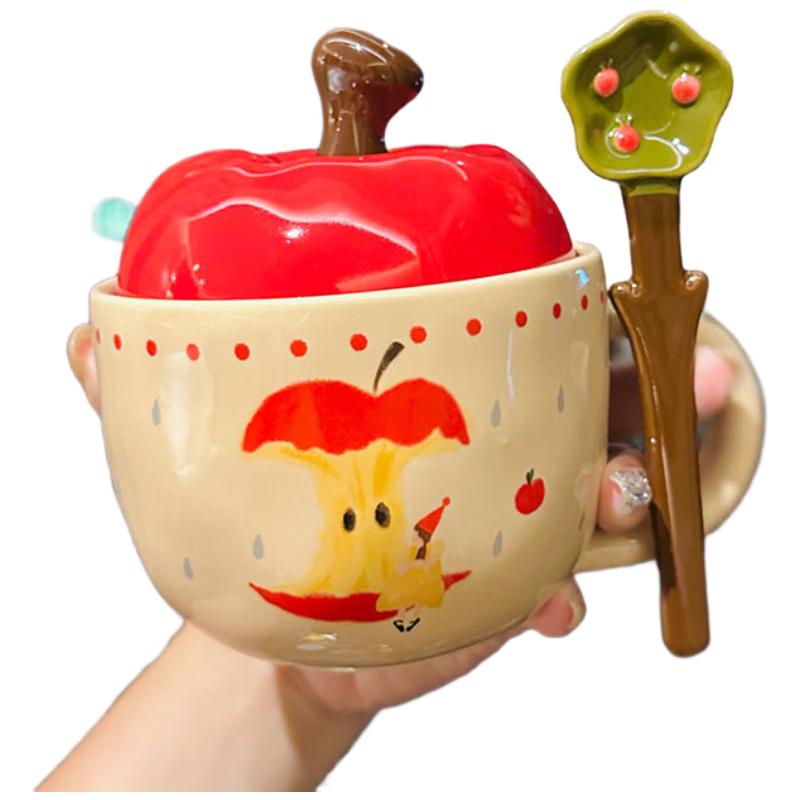 Керамическая кружка «Девочка с яблоками»