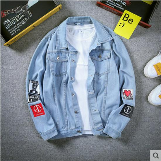 "Chaqueta Vaquera de Invierno para Hombre con Forro de Terciopelo - Ropa de Trabajo Retro Japonesa, Estilo Coreano, Talla Grande, Top Grueso Casual"