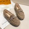 New Mao Mao Shoes Women Wear Lamb Wool Lazy Shoes In Autumn and Winter Pregnant Women Bean Shoes Cotton Shoes Large Size 41-43
