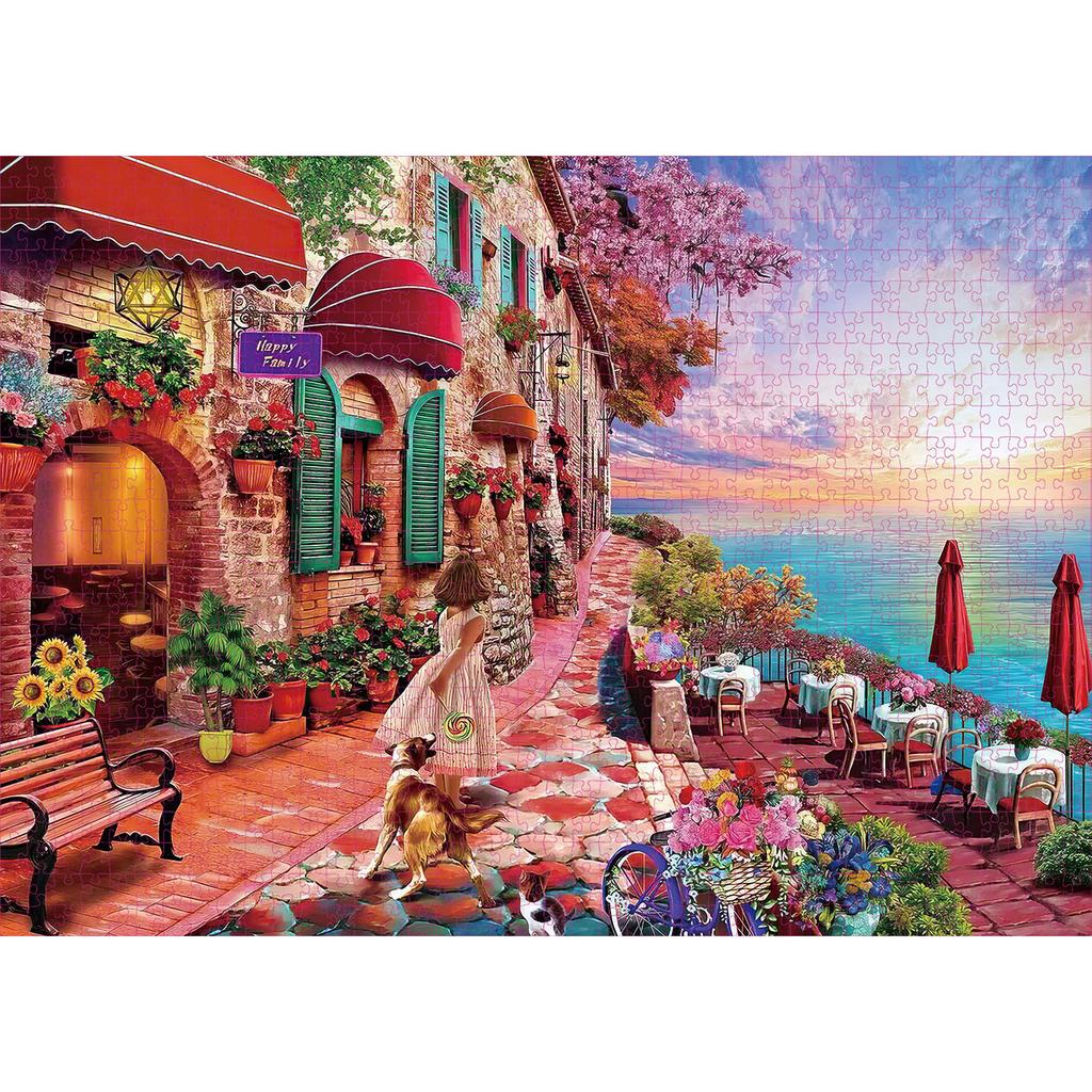 1000 Pieces Morning Blossom Jigsaw Puzzle Home Decor Adults Puzzle Games Family Fun Floor Puzzles Educational Toys for Kids