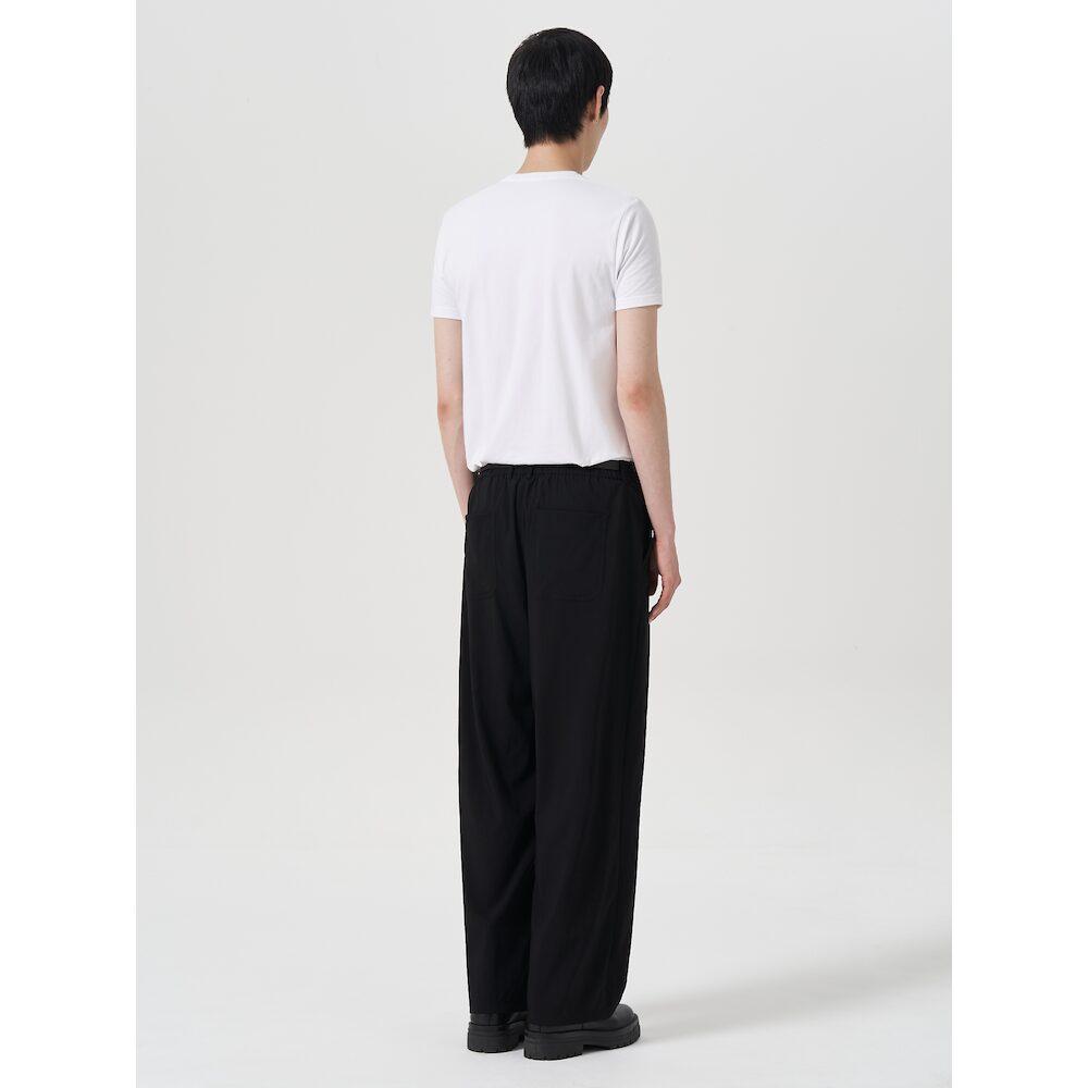 8SECONDS Summer Double-Pleated Half-Banding Slacks Black (454821Lqx5)