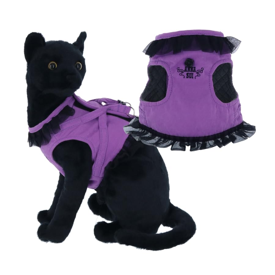 

ANNA SUI Cat Frilled Harness | ANNA SUI Frilled Harness for Cats (Purple, Small)