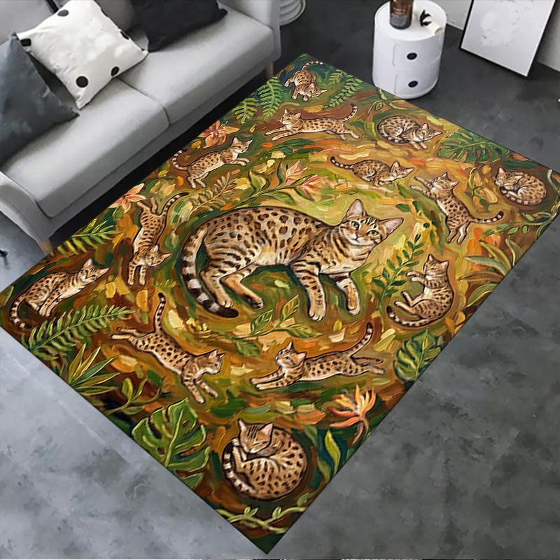 

2025 New Cute kitten Carpet Rug for Living Room Bedroom Home Sofa Decoration,Kids play Non-slip Floor Mat 40x60cm( 15x23in )
