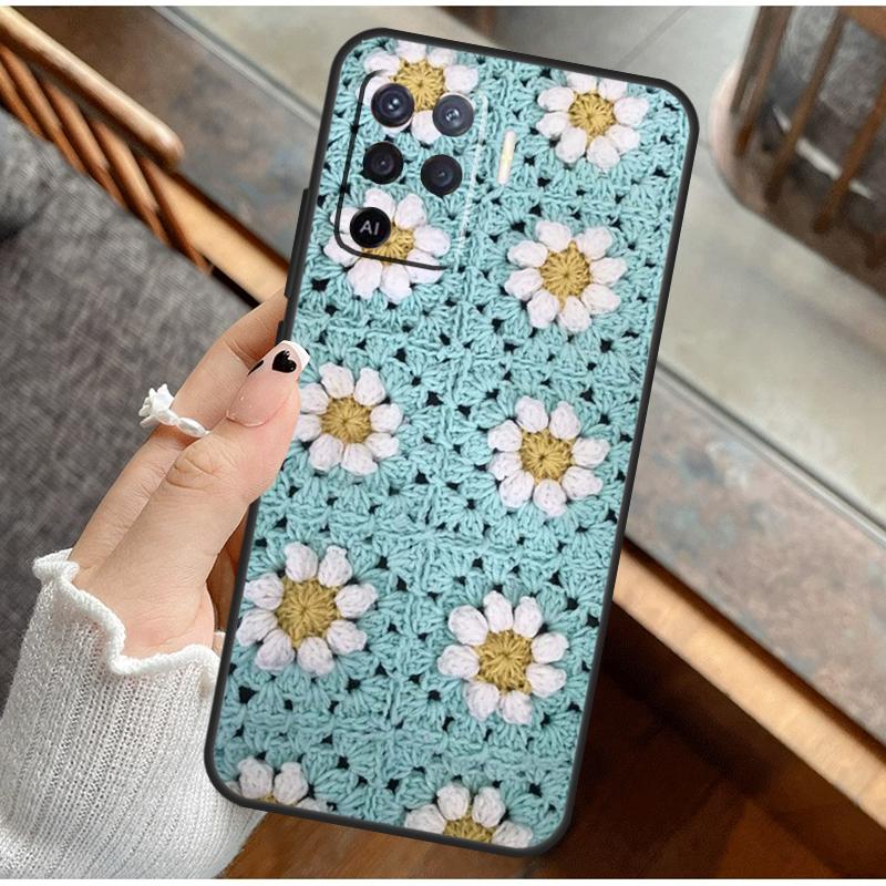 

Квадратный мотив крючком Чехол для телефона для Oppo A40 A60 A80 A78 A98 A18 A38 A58 A15 A17 A77 A57S A74 A94 A54 A16 A76 A96 OPPO A96 4G