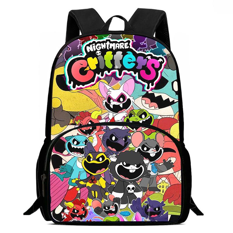 Lachende Crittersnig Htmare Peripherie Anime Rucksack Herren- Und Damen-Schultaschen