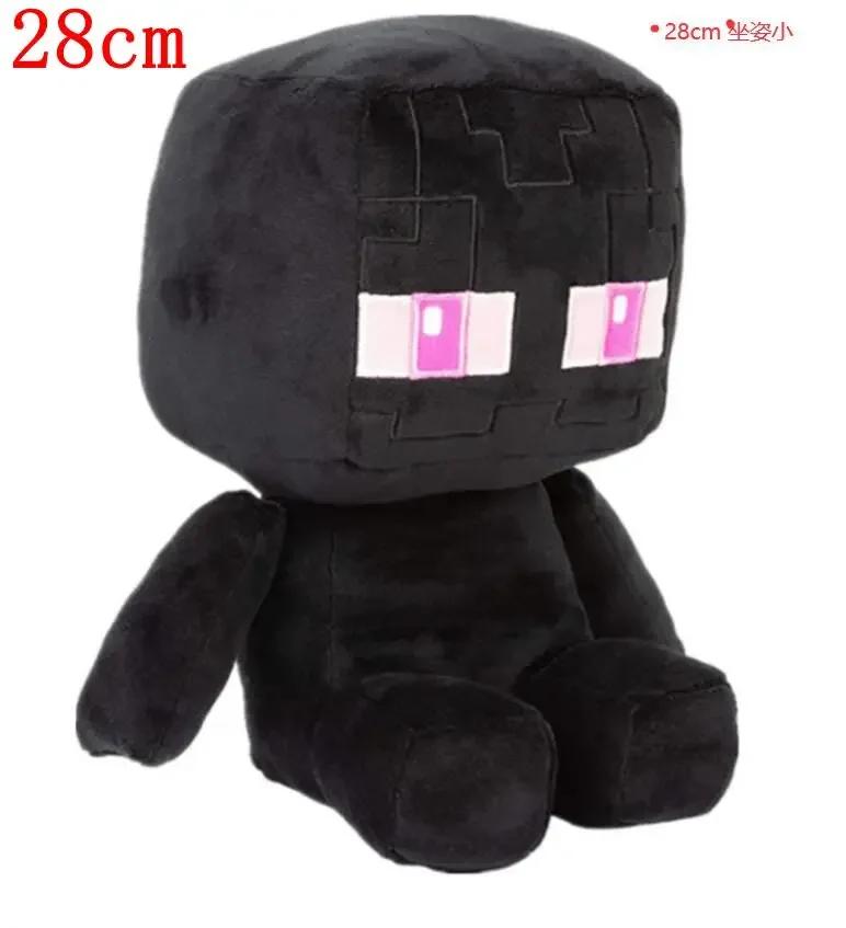 Minecraft Style Sitting Steve Zombie Skeleton Archer TNT Plush Toy Soft Doll Gift For Kids