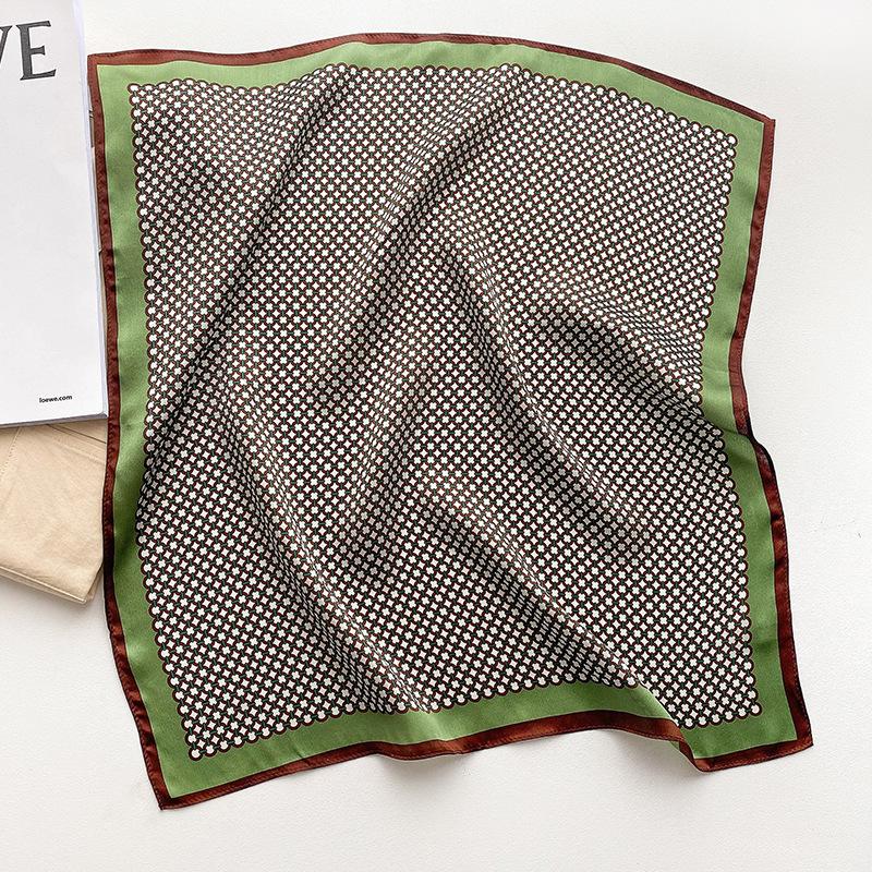 

53 * 53 см шелковичный маленький квадратный шарф многофункциональный профессиональный модный декоративный шелковый шарф для весны и осени теплая шаль 53*53CM