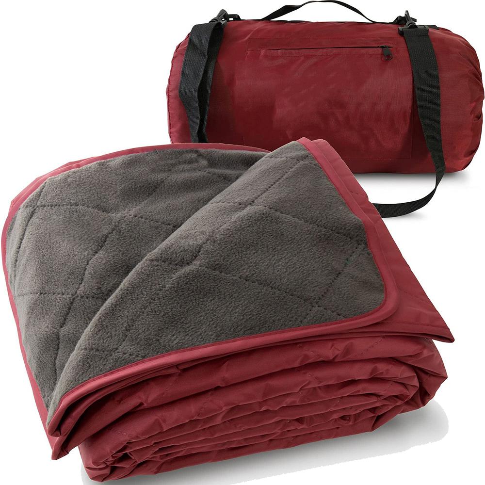 Waterproof Outdoor Blanket Windproof and Warm Extra Thick Fleece Great for Camping, Picnics, Beaches, Stadiums