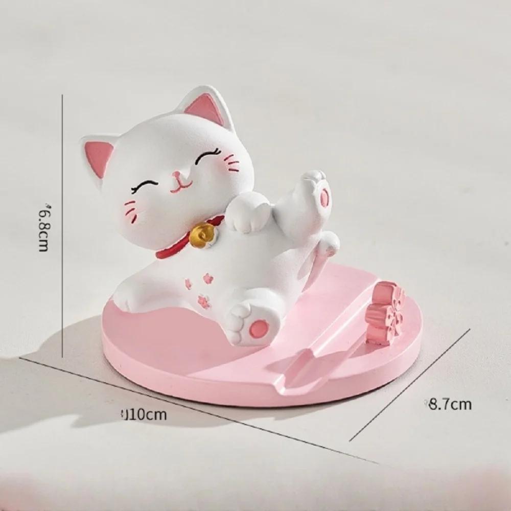 

Милый держатель для мобильного телефона Fortune Cat, мультяшный милый держатель для мобильного телефона, креативный милый стиль, маленькое животное