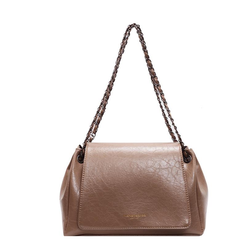 Premium sense simple fashion commuter shoulder bag women's autumn and winter new chain underarm small square bag