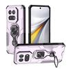 KEYSION Shockproof Armor Case for IQOO 15 5G Soft Silicone+PC Upright Metal Live Ring Stand Phone Back Cover for IQOO 15