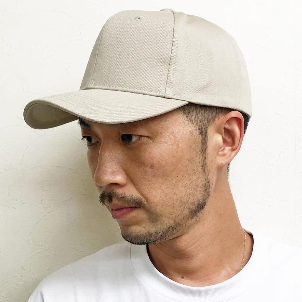 Basic Enchi Cap Cotton Katsuragi Adjustable Unisex Beige