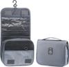 Foldable Hanging Travel Toiletry Bag,Waterproof Portable Travel Bags, Multifunction Travel Makeup Cosmetic Bag Organizer with Hanging Hook (Beige)
