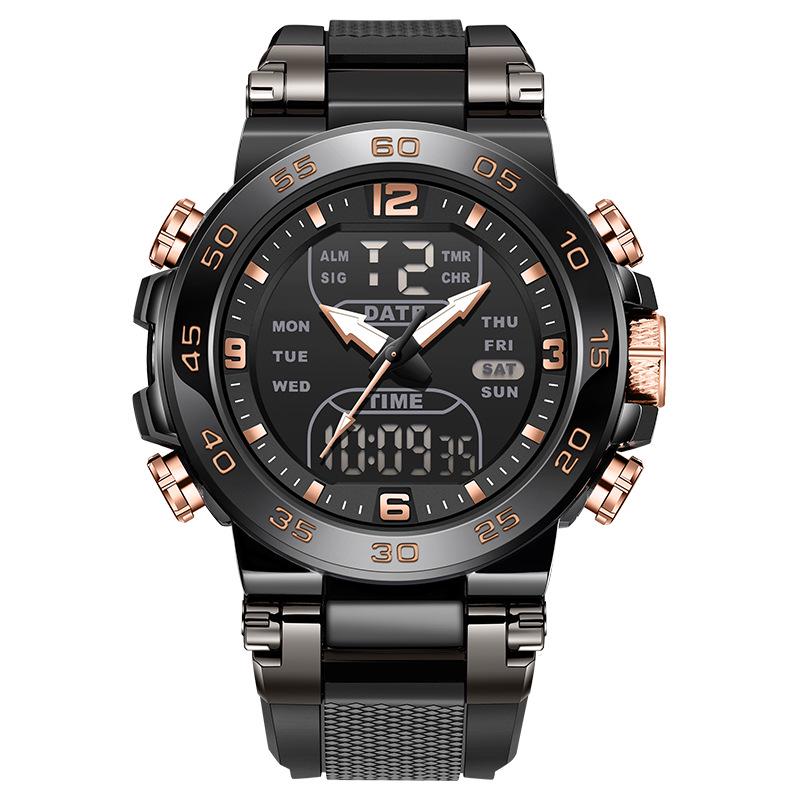 FOXBOX Dual Display Fashion Electronic Sports Watch for Students