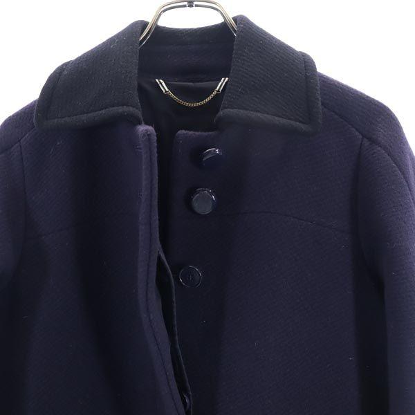 MAX&CO wool blend coat 36 Navy blue x black Women Used