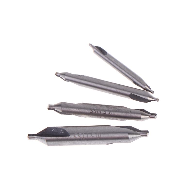 1 Set 1/1.5/2/2.5/3/4/5 Center Drill Bits Set,60-Degree Angle Center Drill Bits Kit Countersink Tools For Lathe Metalworking