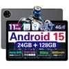Android 15 Tablet Tabtop A90SL Tablet with Helio G99 24GB RAM 128GB Large IPS Face Wireless and Light 18W Fast 8000mAh Battery G99 11-inch 8-Core