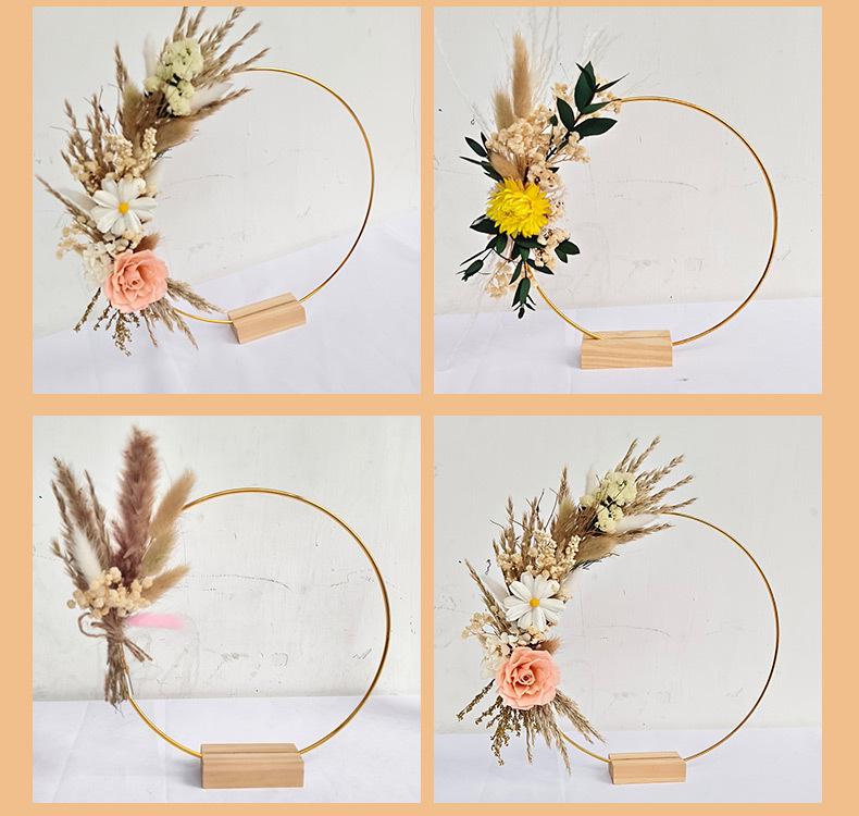Immortal Flower Iron Art Tassel Fan DIY Hanging Ornament Material Pack - Handmade Gift