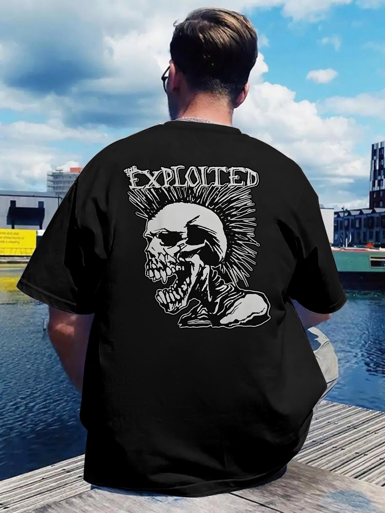 Vintage Heavy Metal Graphic T-shirt - Back Print Punk Rock Tee with XXXXL