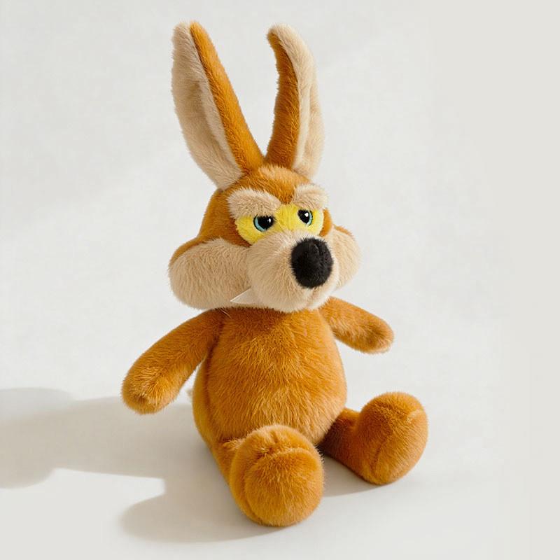 

Plush Wolf Doll Big Tail Stuffed Animal For Kids Soft Toy Gift For Children LightBrown