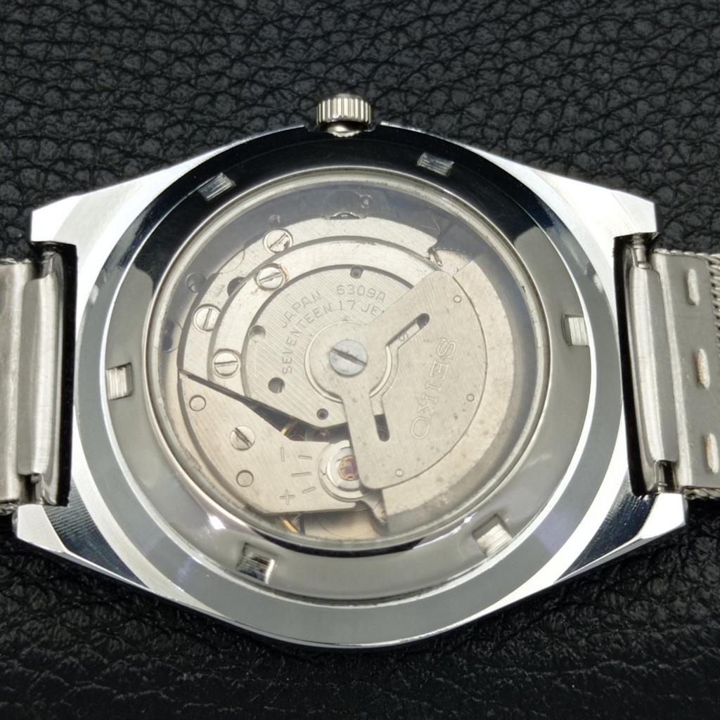 JAPAN SEIKO 5 AUTOMATIC MENS 6309A REFURBISHED GREEN COLOR DIAL WATCH A440268-4 Sk-a440268