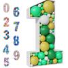 73/93cm Giant Number Mosaic Balloon Frame Birthday Balloon Filling Box Birthday Party Decorations Kids Anniversary Wedding