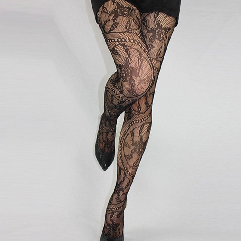 floral fishnet tights