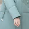 Middle Age Women Winter White Duck Down Coats Vintage Plus Size Parkas Hooded Elegant Thick Warm Down Jackets Woman Outerwears