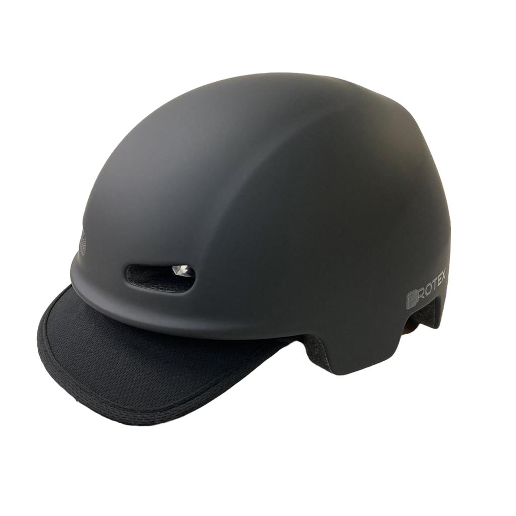 Top Casual SG Bicycle Helmet for with for and City SG Mark Asian Impact Absorption Lightweight Helmet, Adults, 54cm~60cm, Black, Visor, Commuting,