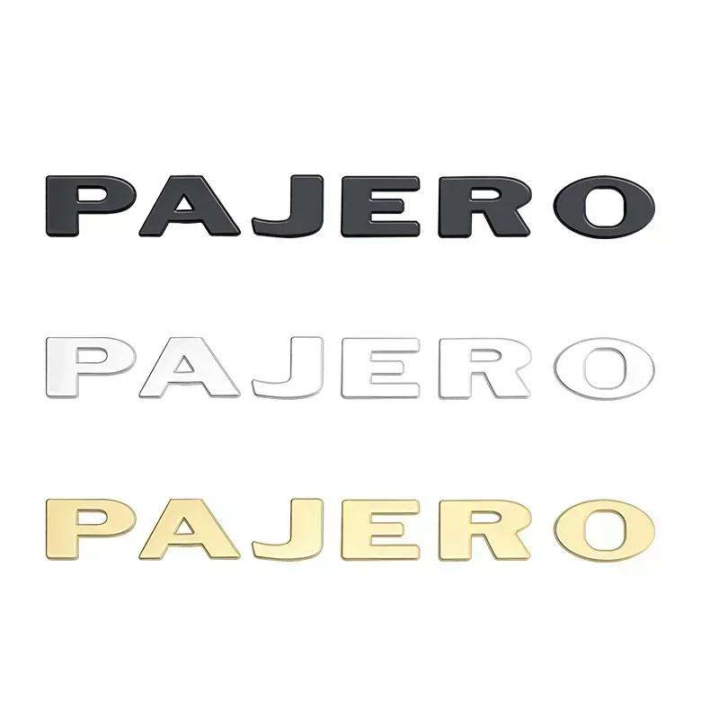 1pcs Metal 3D Car Rear Letter Trunk Emblem Hood Badge Sticker For Mitsubishi Pajero V31 V32 V33 V93 V97 V73 Auto Accessories