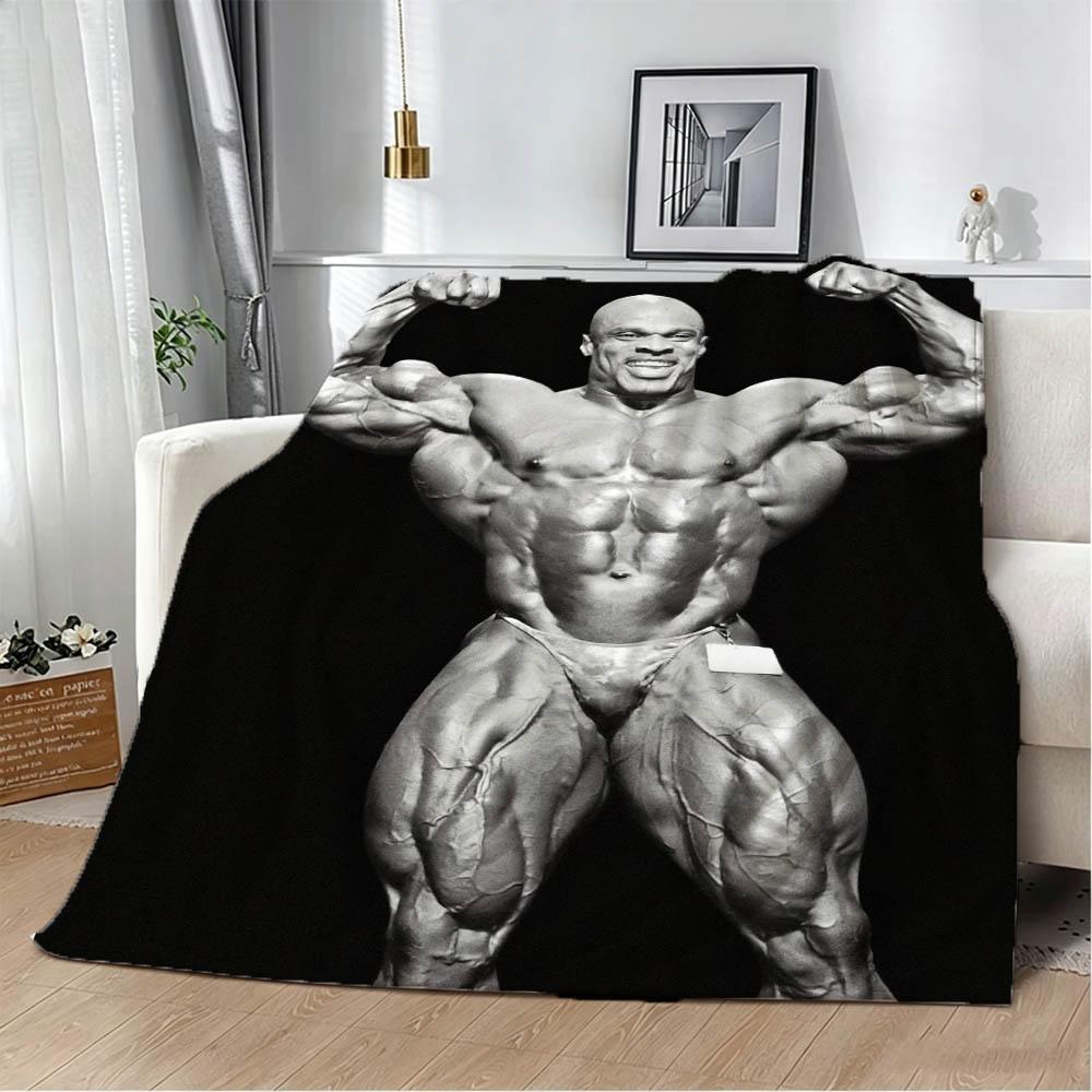 Ronnie C-Coleman Bodybuilding Fitness Flannel Blanket Soft Throw Blanket Art For Home Decor Bedroom Bed Sofa Picnic Fans Gifts
