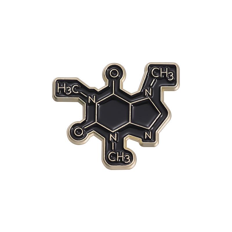 Chemical Element Cartoon Symbol Badges: Cute Metal Brooches for Backpack and Clothing Decoration