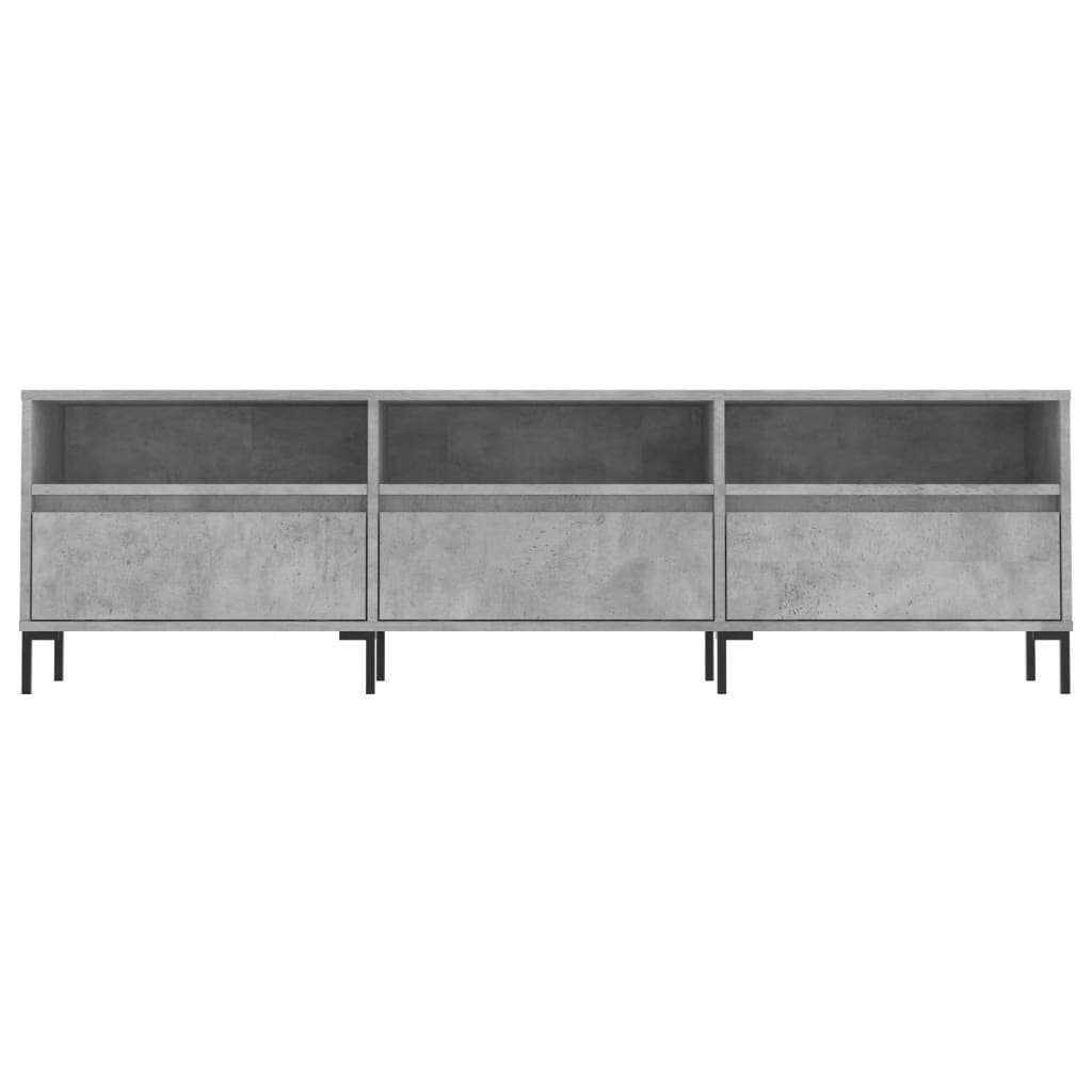 TV Stand Concrete Grey 150 x 30 x 44.5 cm Engineered Wood