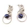 Altesse [L2904] - Silver Blue 'Calypso' Steel Earrings