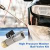 Stainless Steel Pressure Washer Ball Valve 1/4" Quick Connector Leak Proof High Pressure Washer Kit M22-14/15MM Adapter