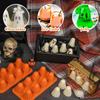 Halloween Ghost Silicone Molds Non-Stick 3D Chocolate Molds 8-Cavity for Baking Cake Muffin Soap Candle Ice Cubes