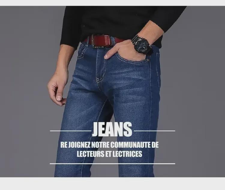 Męskie jeansy typu slim fit w koreańskim stylu casual - modne spodnie na wiosnę i jesień