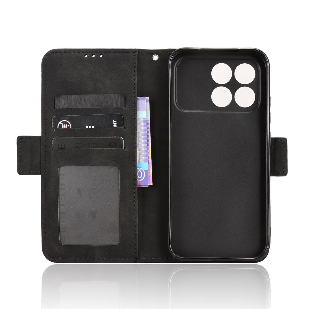Flip Case for Xiaomi Poco F8 Pro, Card Slot, Black